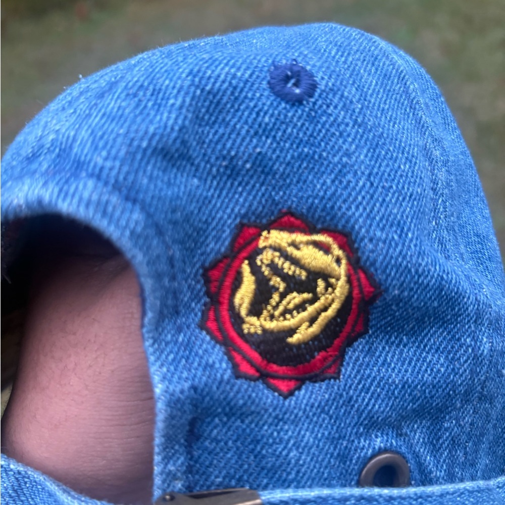Power Ranger Denim Hat - Blue with Red Logo (Red Power Ranger) - Picture 10 of 15